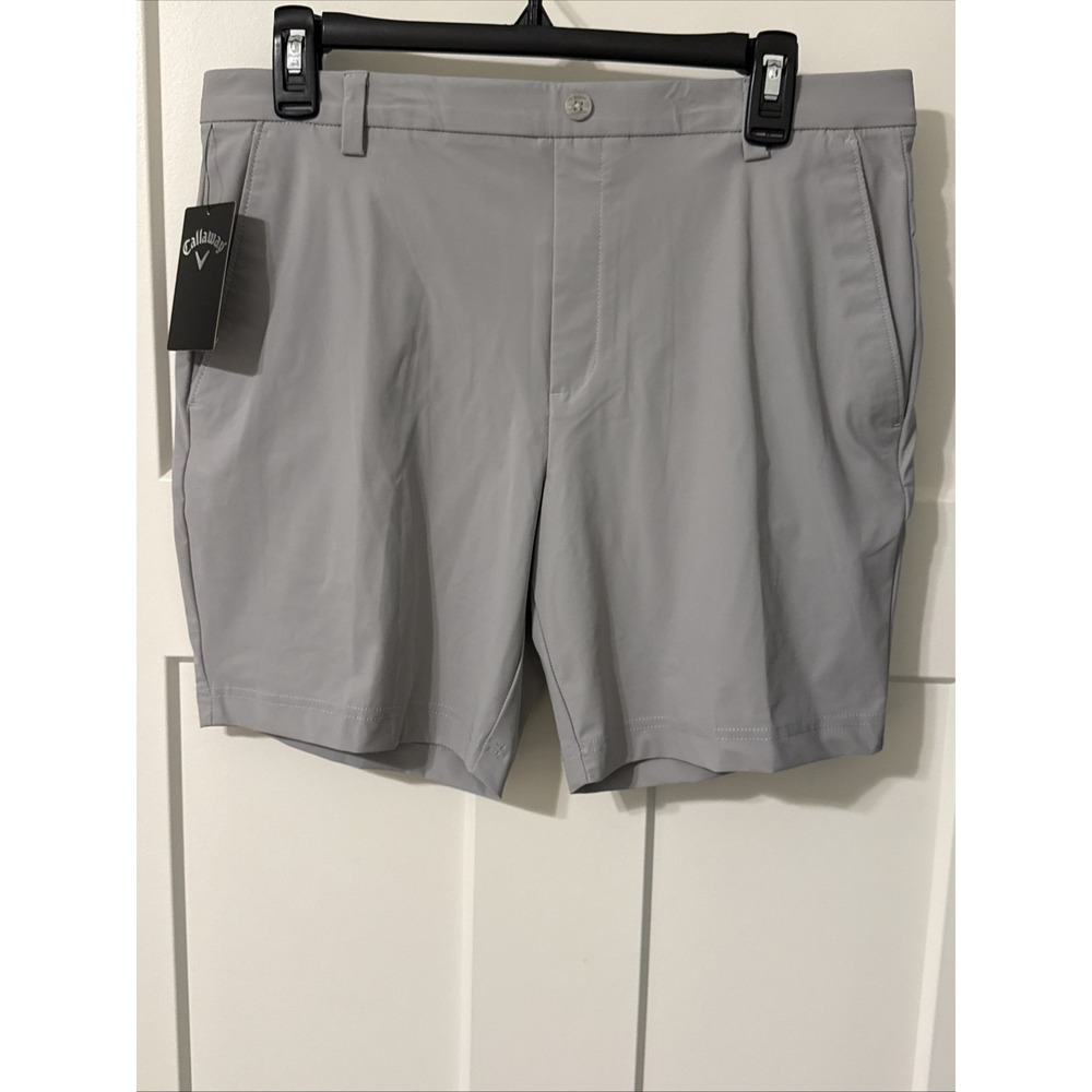 NWT Callaway Boys Youth Golf Shorts Pro Spin 3.0 Active Plaza Sleet Size XL